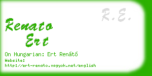 renato ert business card